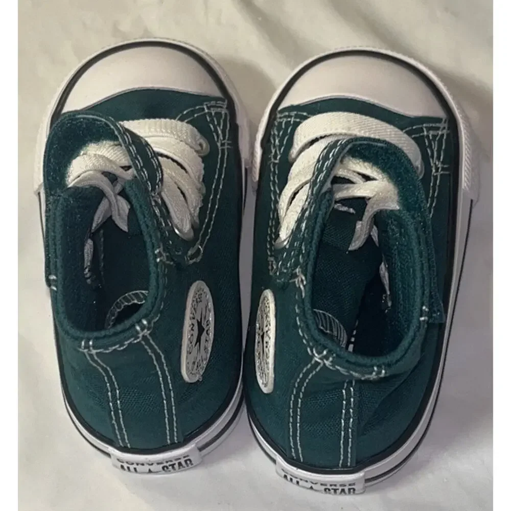 Converse CTAS 1V High Top Sneaker Infant Size 3 - Green - A06134F - Excellent